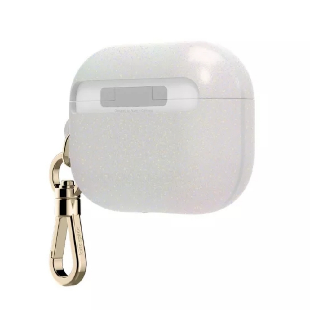 Kate Spade AirPods Pro White Glitter Case - Picture 5 of 6